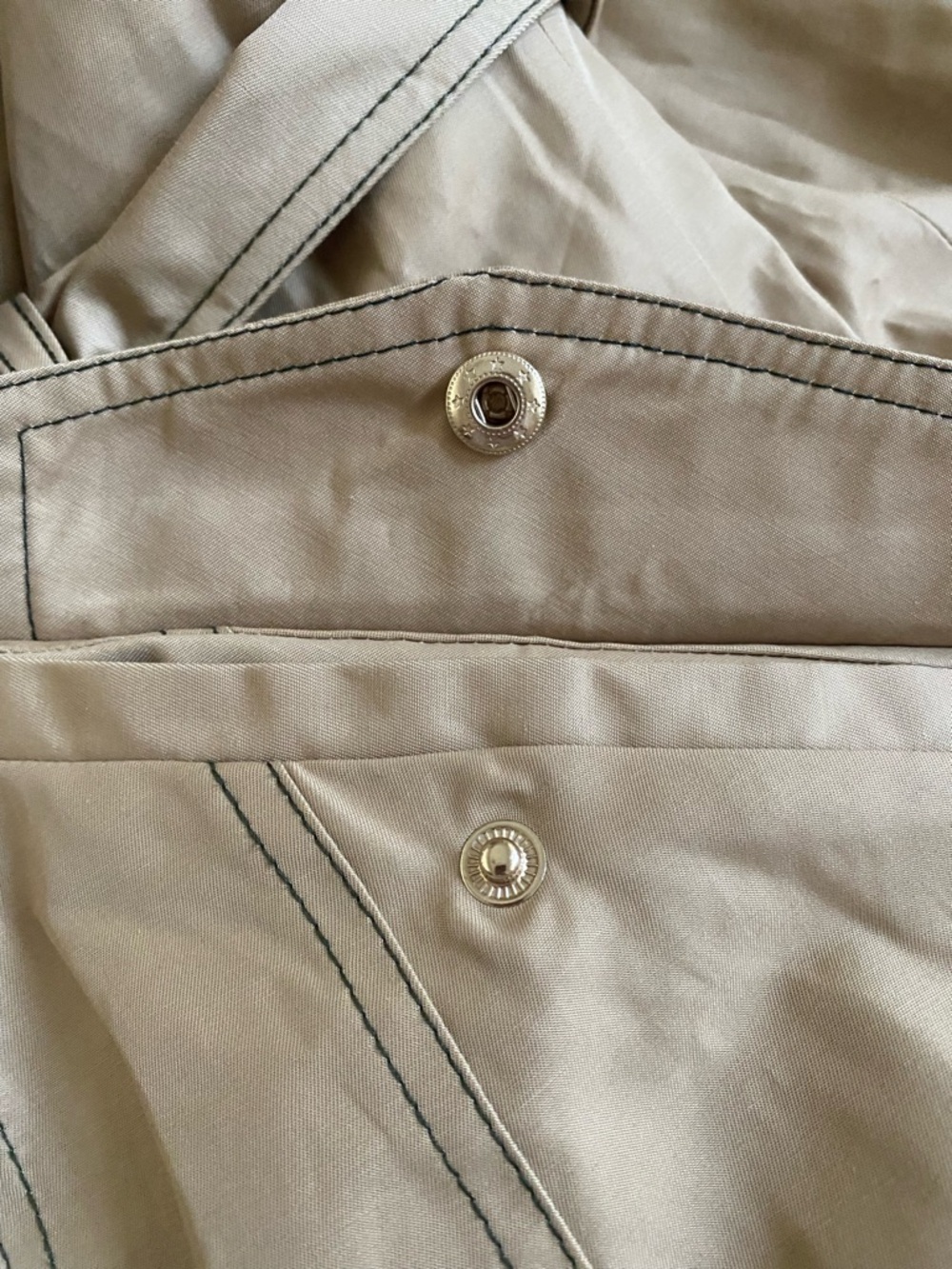 Michael Kors Women's Tan Trench Coat with Belt - Picture 10 of 14